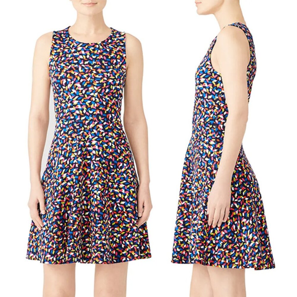 Leota "Fiesta And Scatter" Ava Confetti Fit & Flare Dress - Size M